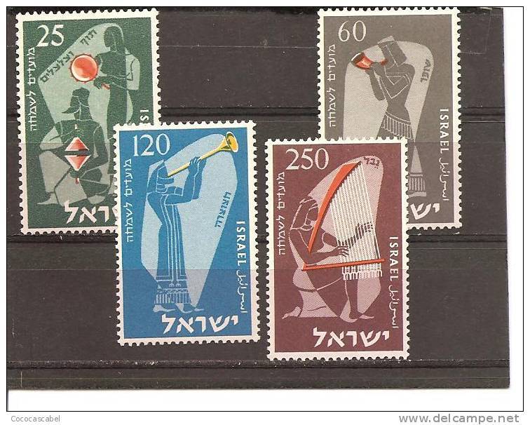 Israel. Nº Yvert 92-95 (MH/*) - Musique