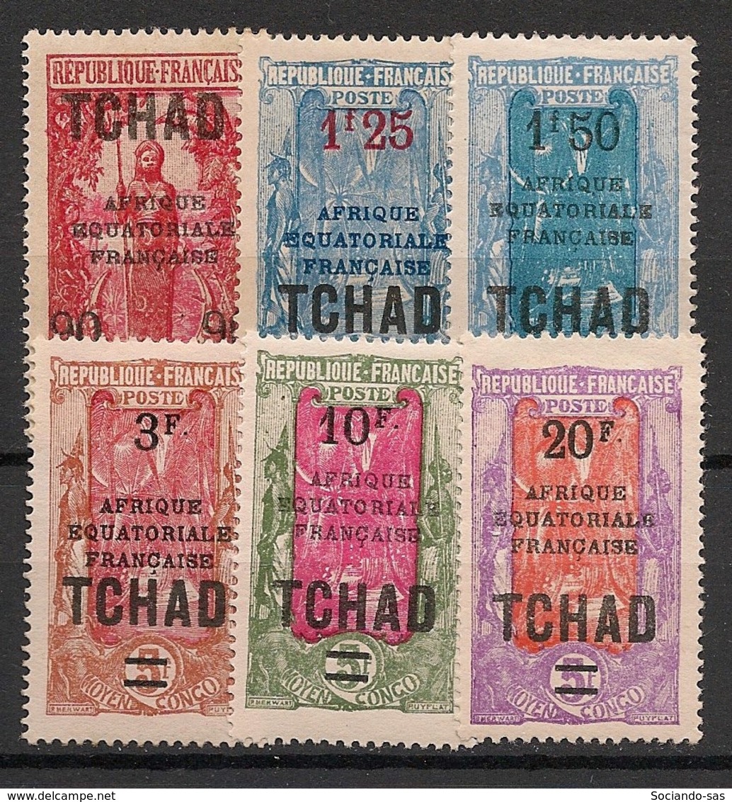 Tchad - 1926-27 - N°Yv. 47 à 52 - Série Complète - Neuf * / MH VF - Neufs