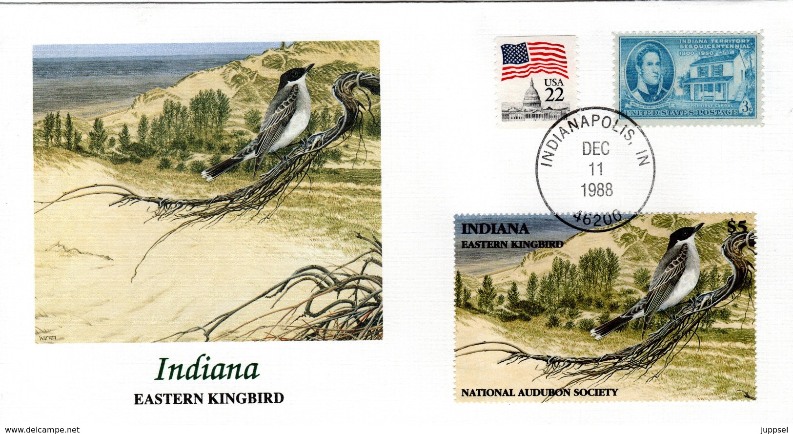 FDC   USA   Birds  /    Lettre De Première Jour, L'ETATS-UNIS, Oiseaux  1988 - Zangvogels