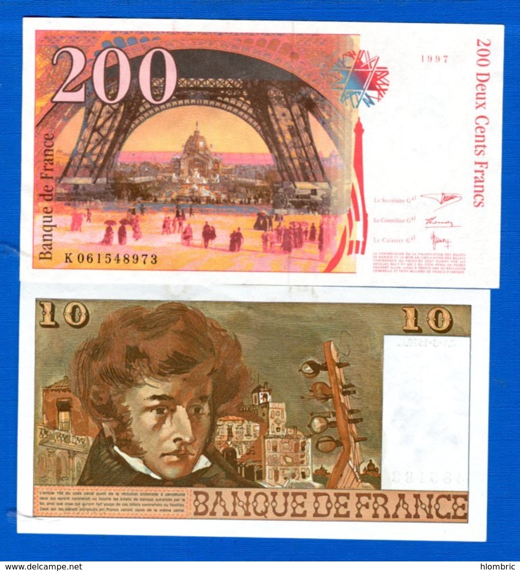 France  2  Billets - 200 F 1995-1999 ''Eiffel''