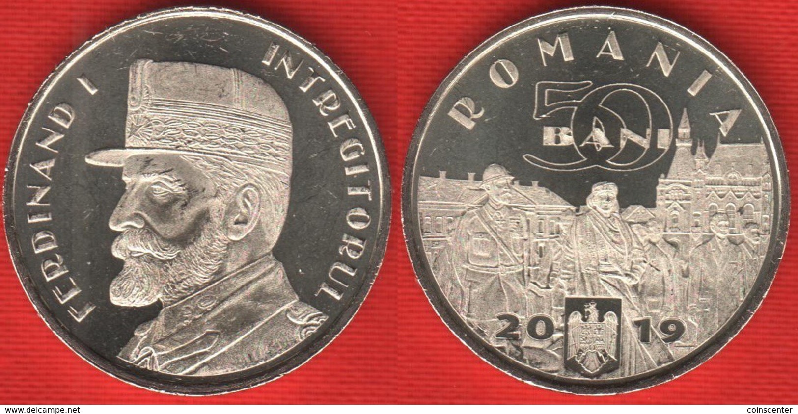 Romania 50 Bani 2019 "King Ferdinand I The Unifier" UNC - Roemenië