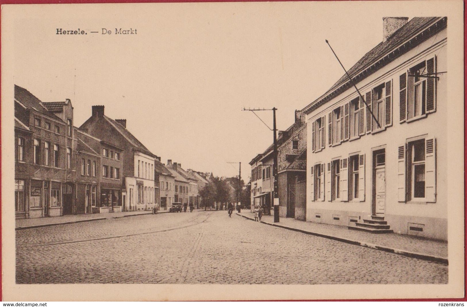 Herzele De Markt Geanimeerd (in Zeer Goede Staat) - Herzele