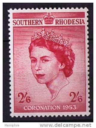 SOUTHERN RHODESIA Elizabeth II Coronation SG 77 MH * - Southern Rhodesia (...-1964)