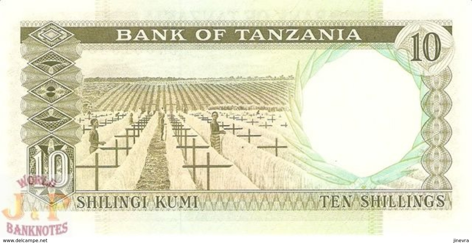 TANZANIA 10 SHILINGI 1966 PICK 2e UNC - Tanzania