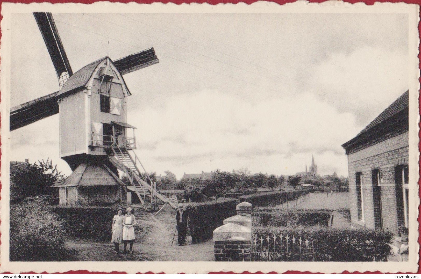 Geel Molen Van 't Jaar 1600 Gansakker Antwerpse Kempsen Windmolen Moulin A Vent Windmill (In Zeer Goede Staat) - Geel