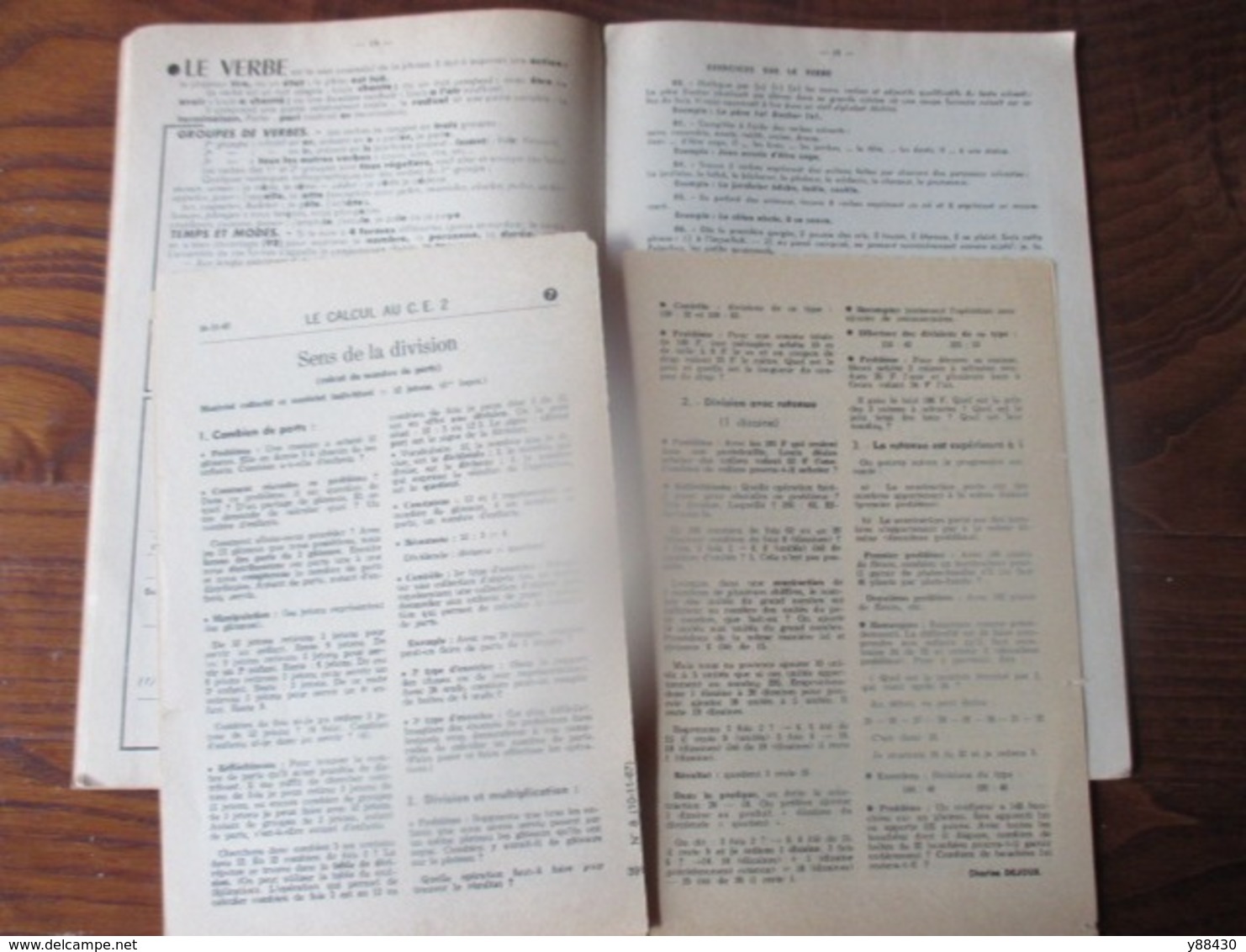 livret  LA GRAMMAIRE EN 18 LECONS de 1961  - Collection "L'Essentiel"  - 38 pages -14 photos