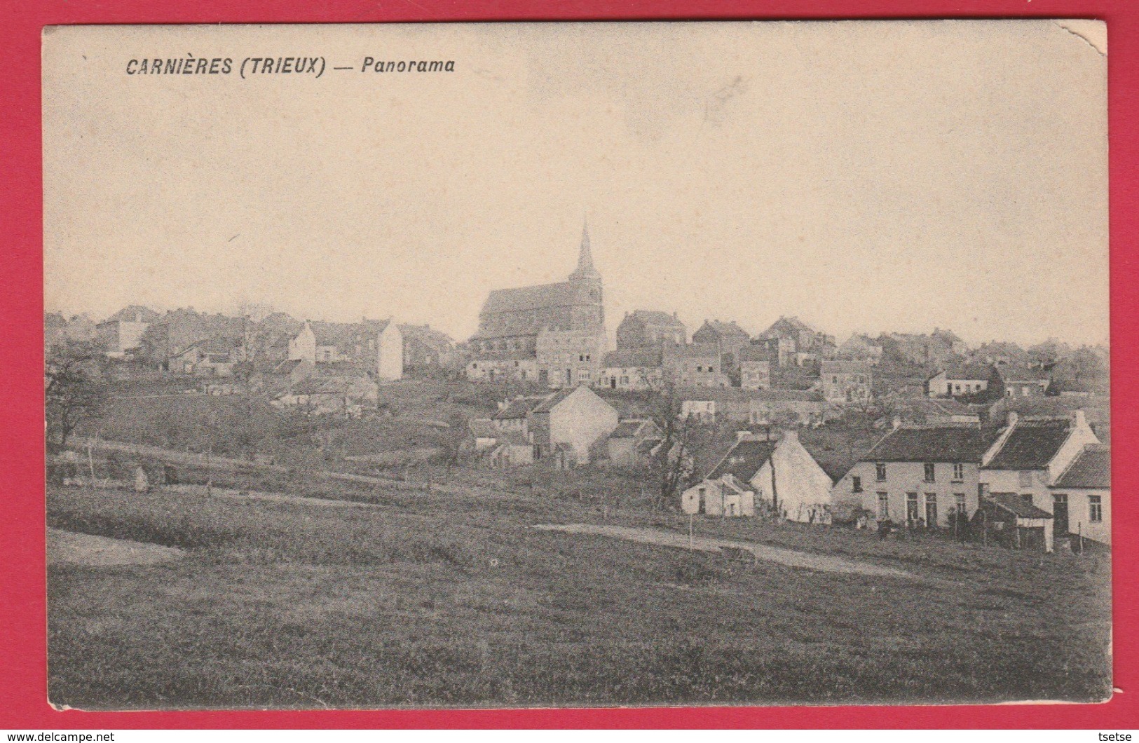 Carnières ( Trieux ) - Joli Panorama ... De La Commune -1948 ( Voir Verso ) - Morlanwelz