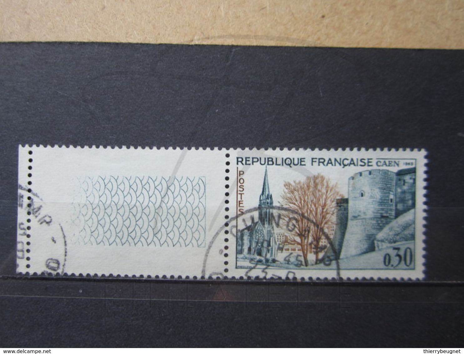 VEND BEAU TIMBRE DE FRANCE N° 1389 + BDF , OBLITERATION " GUINGAMP " - Usati