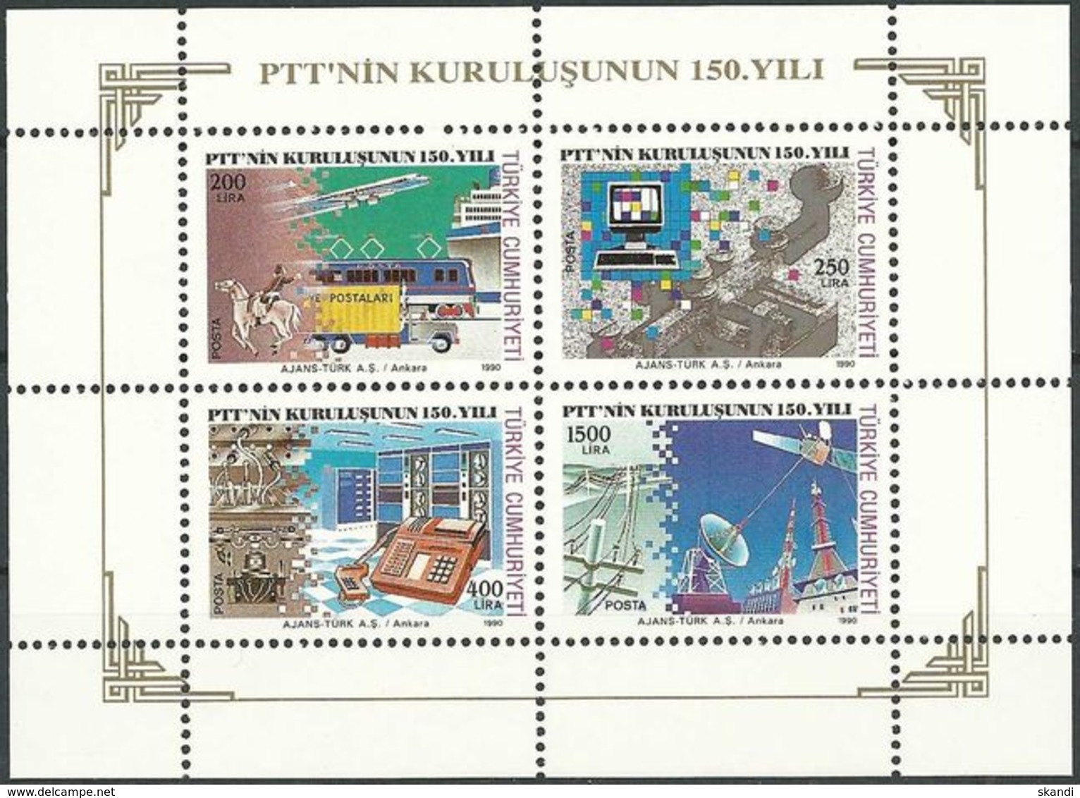 TÜRKEI 1990 Mi-Nr. Block 29 ** MNH - Blokken & Velletjes