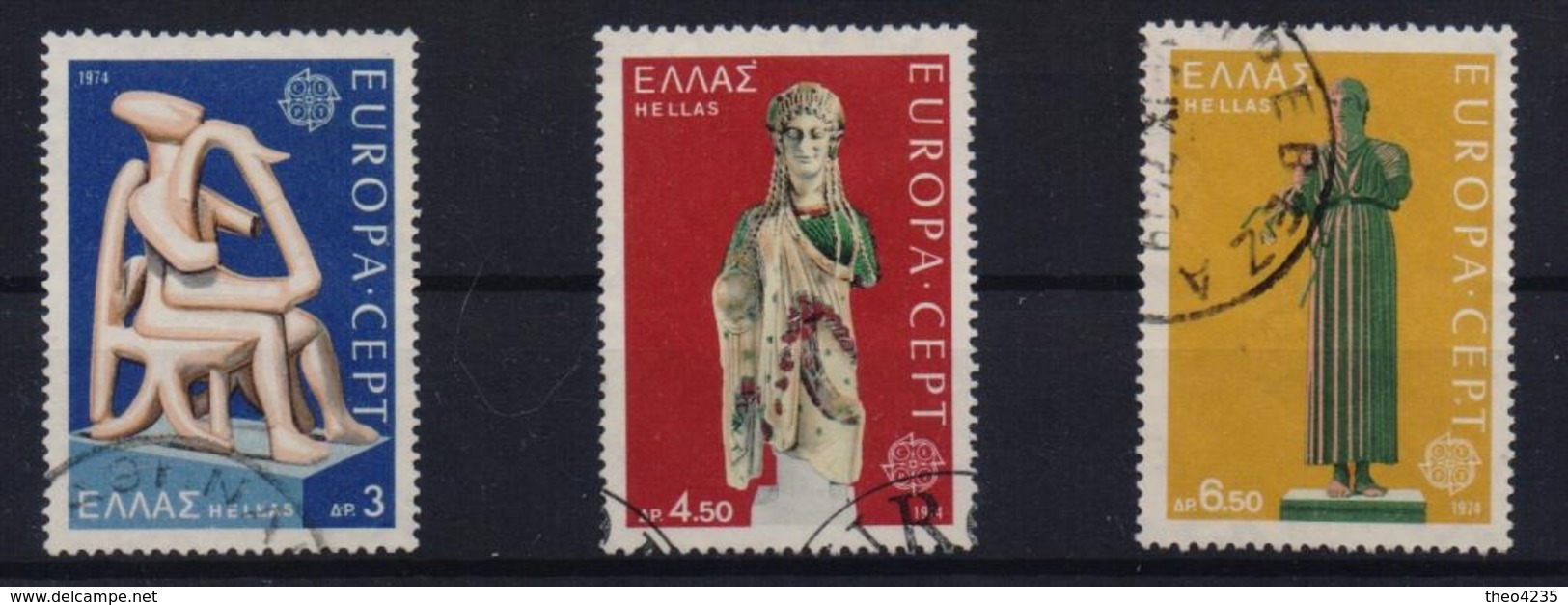 GREECE STAMPS EUROPA 1974-10/5/74-USED--COMPLETE SET - Gebraucht