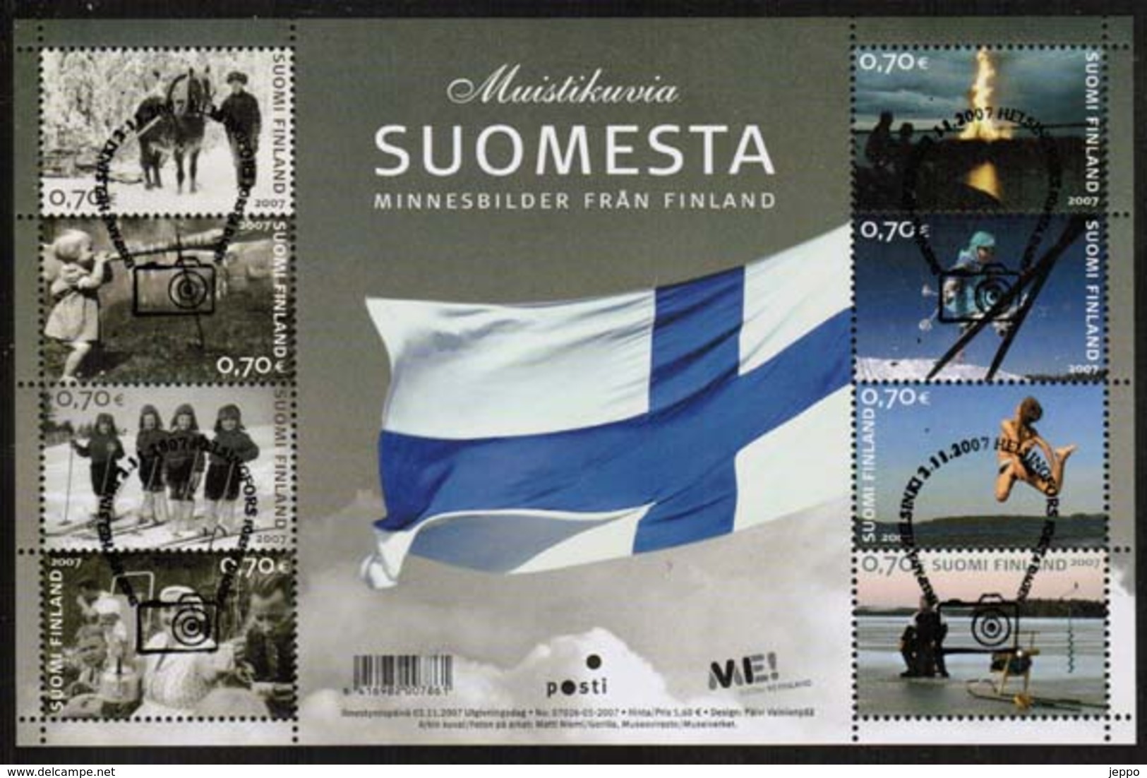 2007 Finland Michel 1870-7 Memories  FD Stamped. - Blocks & Sheetlets