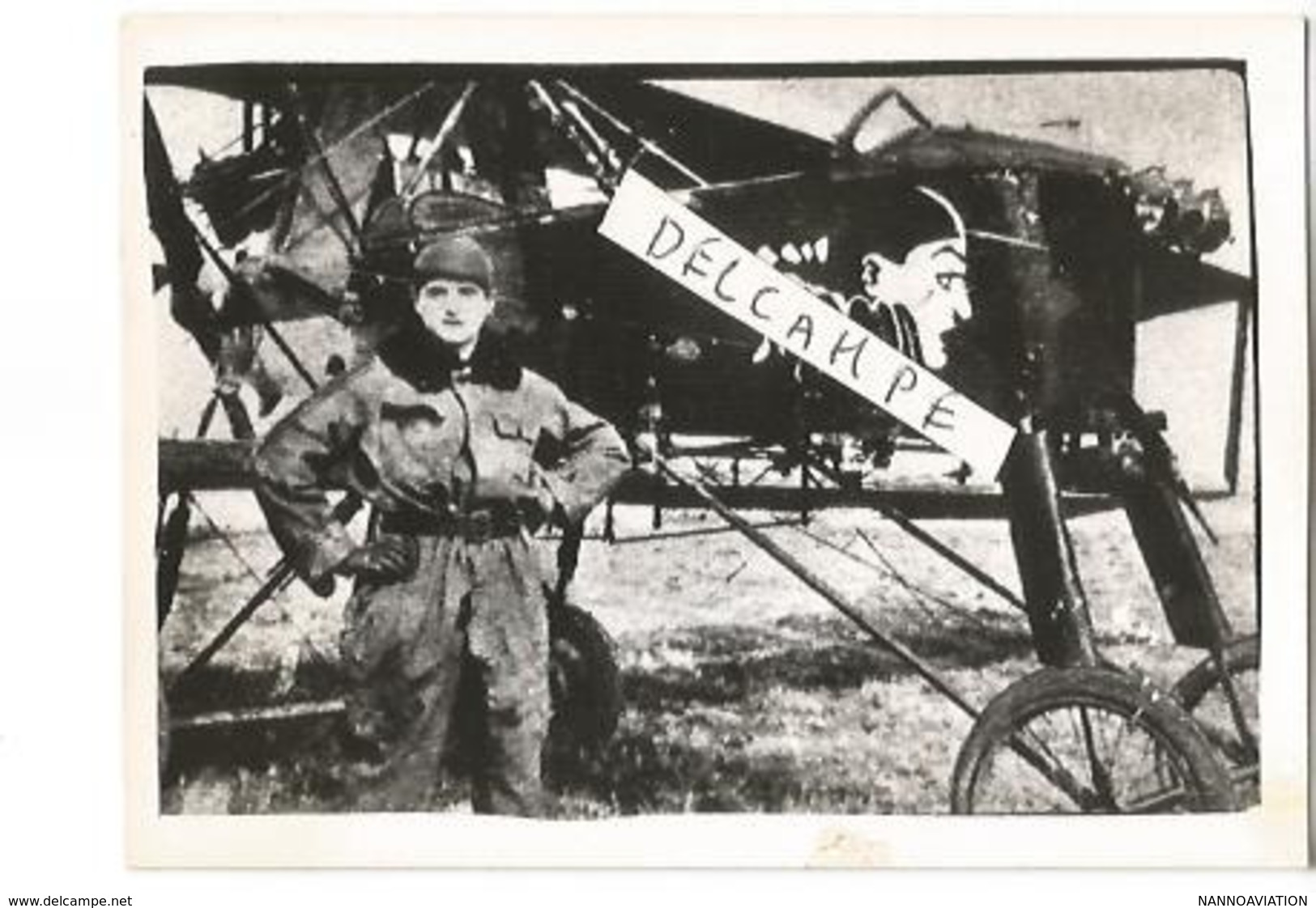 PHOTO AVION VOISIN AVEC PILOTE A IDENTIFIER  10X7CM - 1914-1918: 1a Guerra