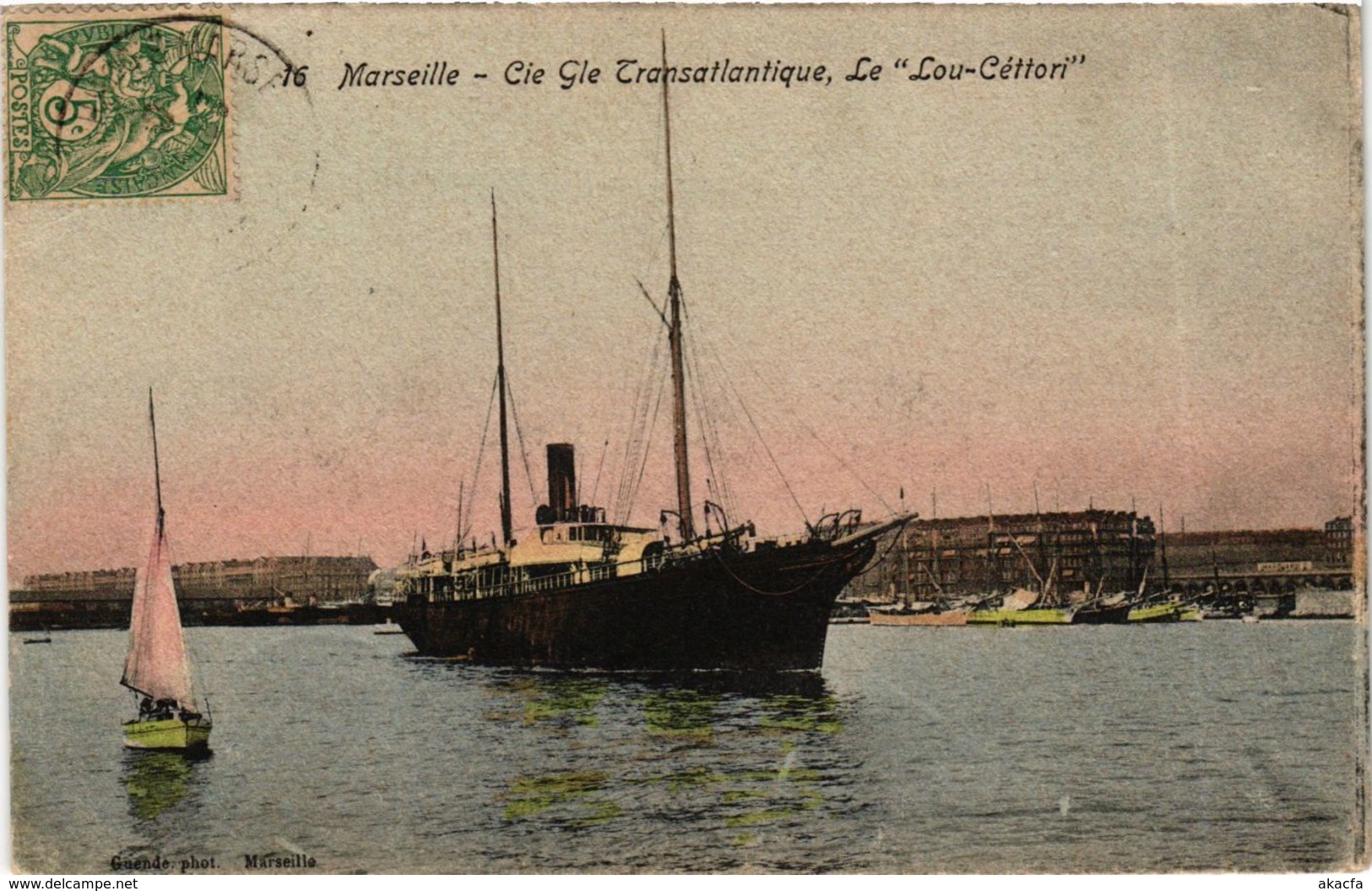 CPA Le Lou-Cettori - Cie Gle Transatlantique - Marseille SHIPS (911652) - Paquebots