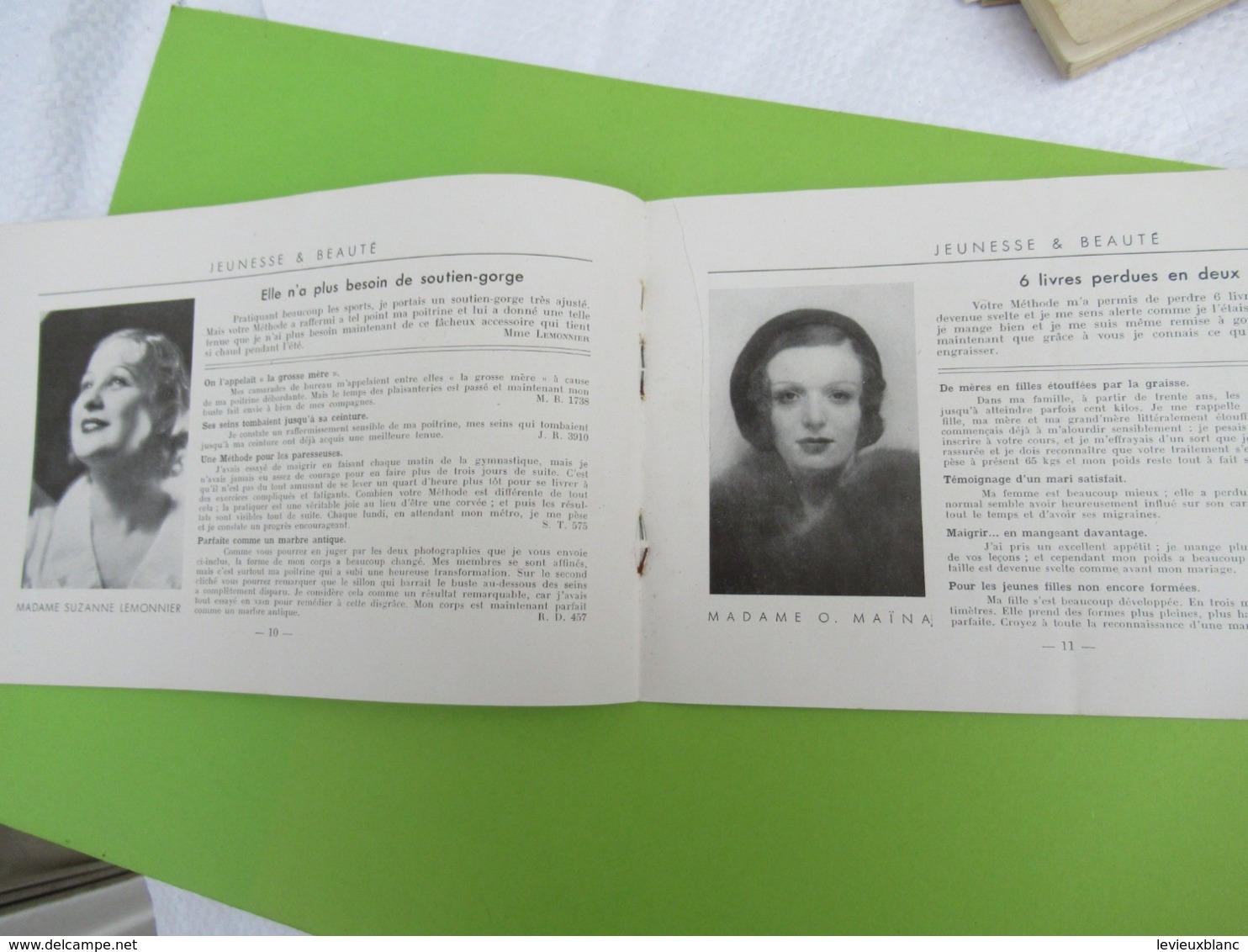 Fascicule Promotionnel/"JEUNESSE & BEAUTE"/Les Miracles De La Méthode DUGAN Racontés Par Ses Adeptes/Vers 1930   PARF204 - Altri & Non Classificati