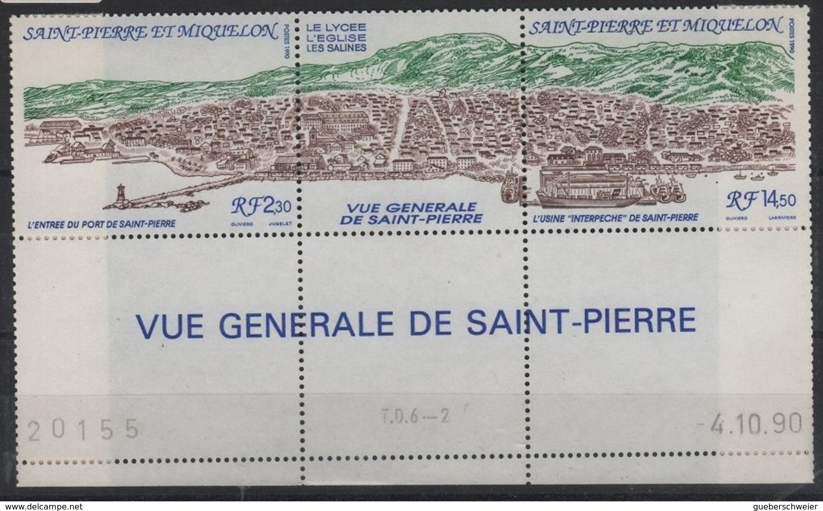 PECH 2 - SAINT PIERRE & MIQUELON N° 530A Coin Daté Neuf** - Unused Stamps