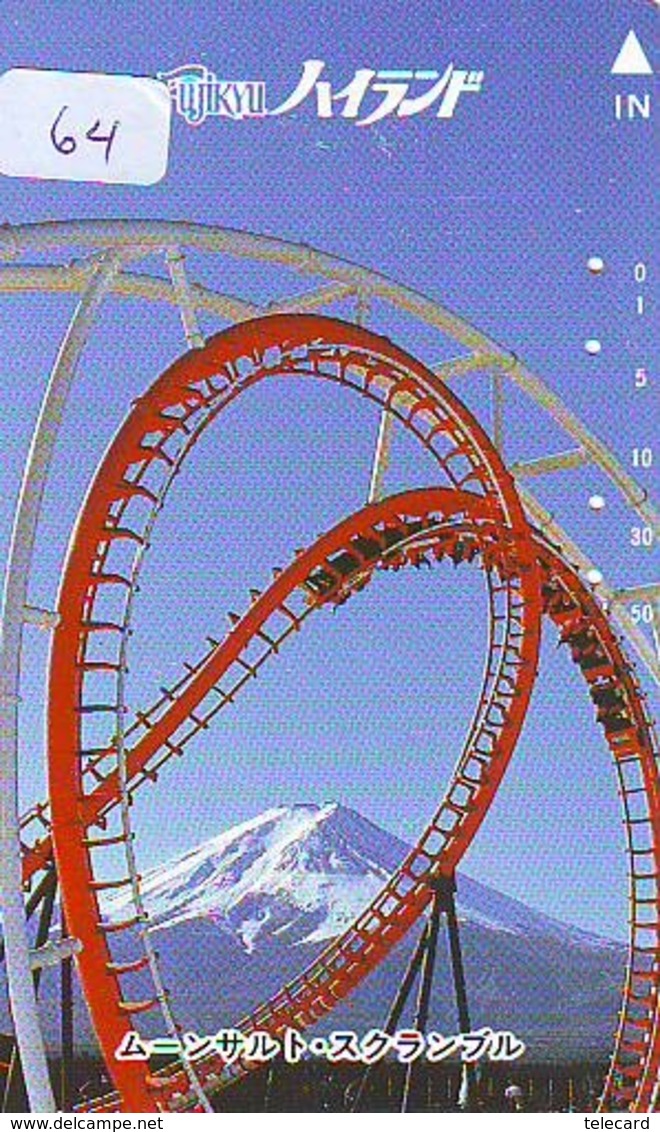 Télécarte - Parc D'attractions - Montagne Russe - ROLLER COASTER (64)– ACHTBAAN Pretpark - ACHTERBAHN Vergnügungspark - Jeux