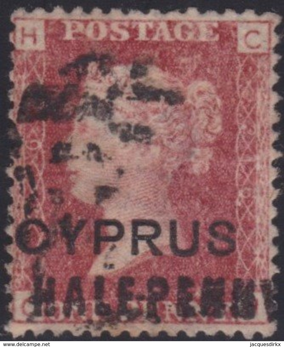 Cyprus     .    SG     .    7  .  Plate  216  (2 Scans)          .     O     .  Gebruikt    .     /    .    Cancelled - Cyprus (...-1960)