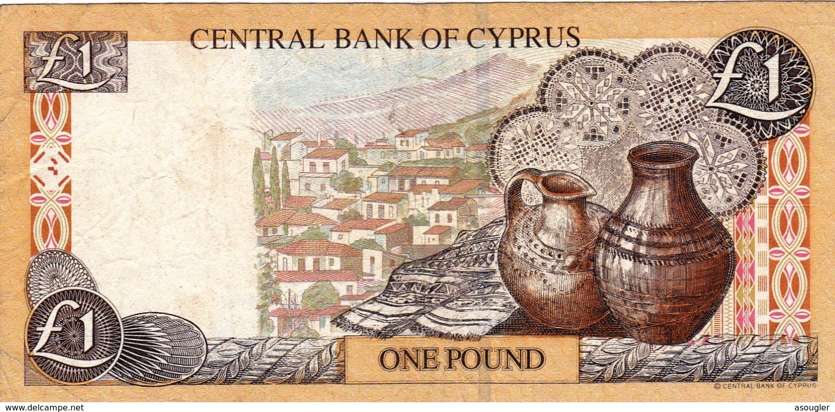 CYPRUS (GREECE) 1 POUND 1997 F P-60a  "free Shipping Via Regular Air Mail (buyer Risk)" - Chipre