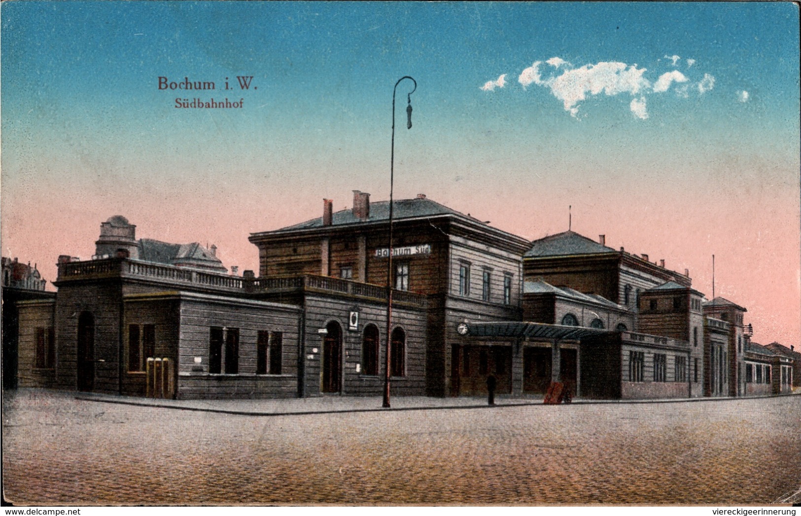 ! Alte Ansichtskarte Bochum Süd Bahnhof, Gare - Gares - Sans Trains