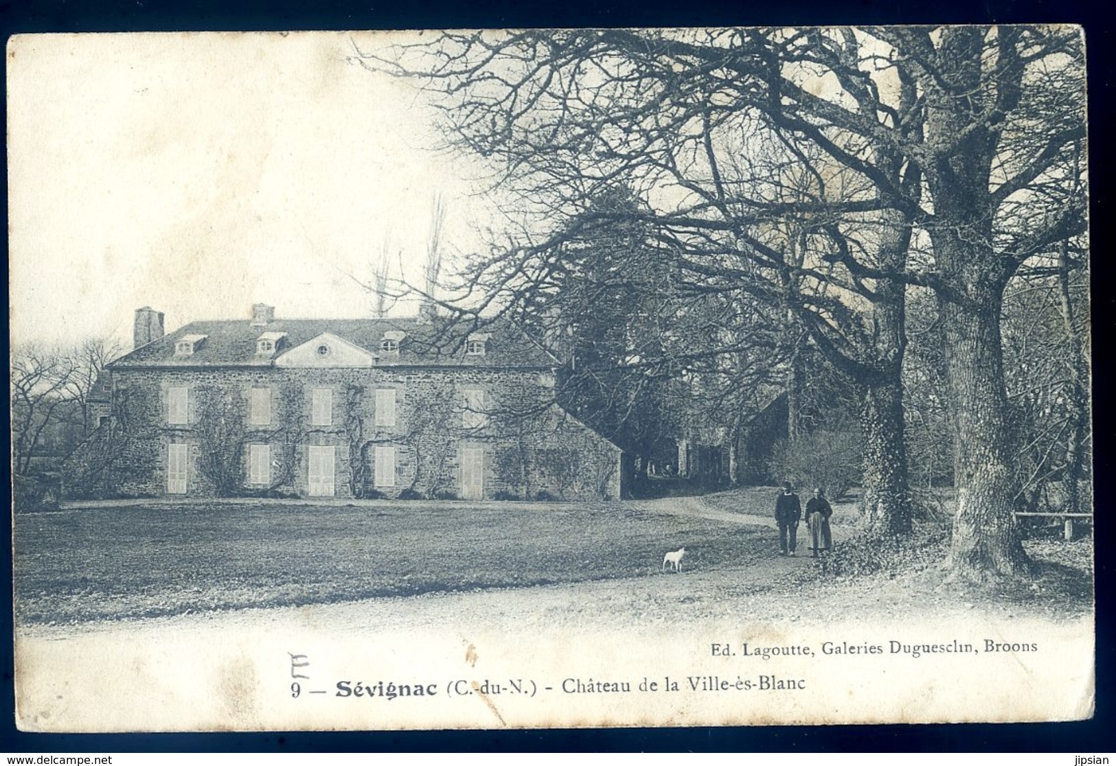 Cpa Du 22 Sévignac Château De La Ville ès Blanc   LZ57 - Autres & Non Classés