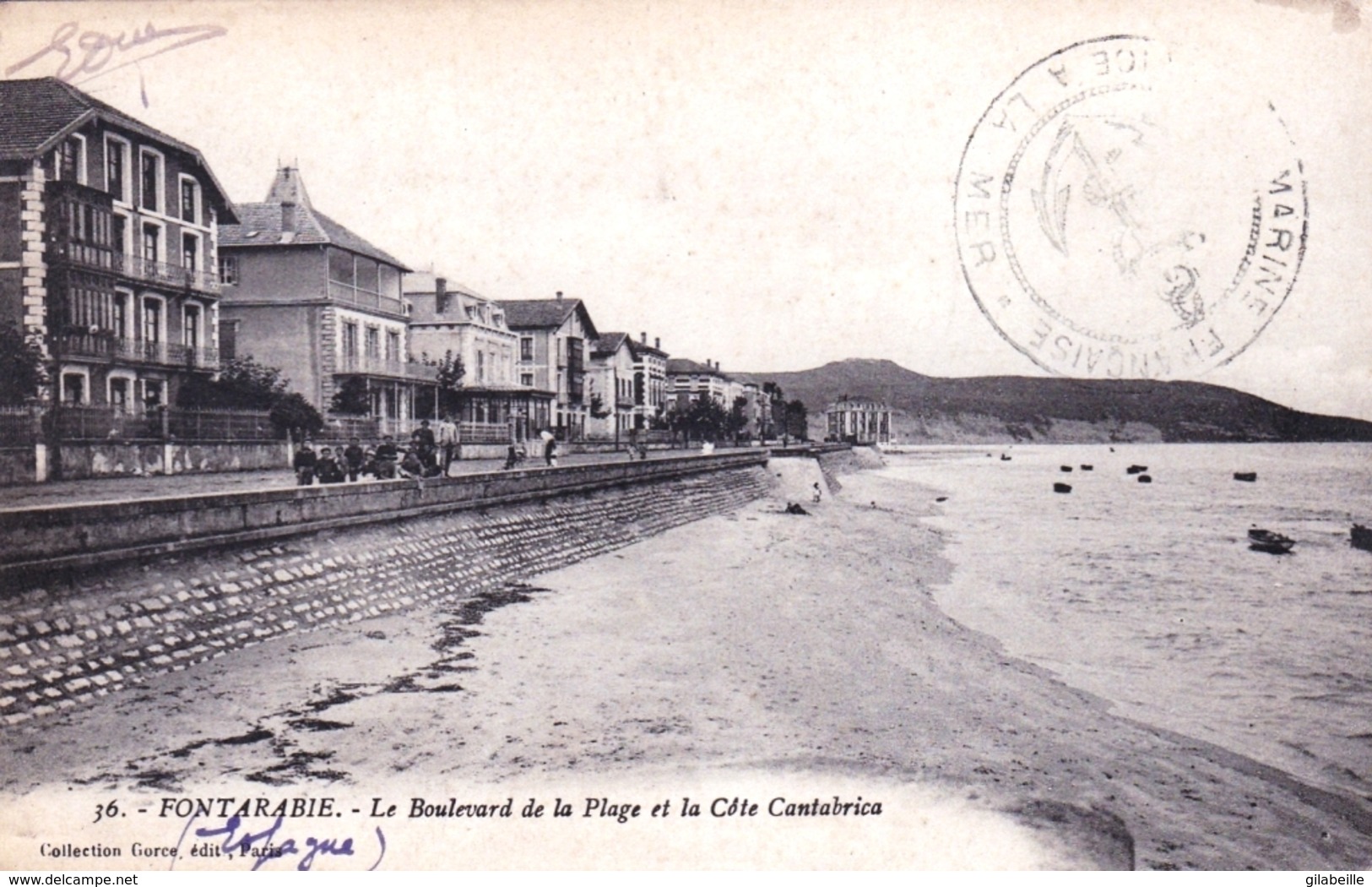 FONTARABIE - FUENTERRABIA- HONDARRIBIA -  Le Boulevard De La Plage Et La Cote Cantabrica - Other & Unclassified