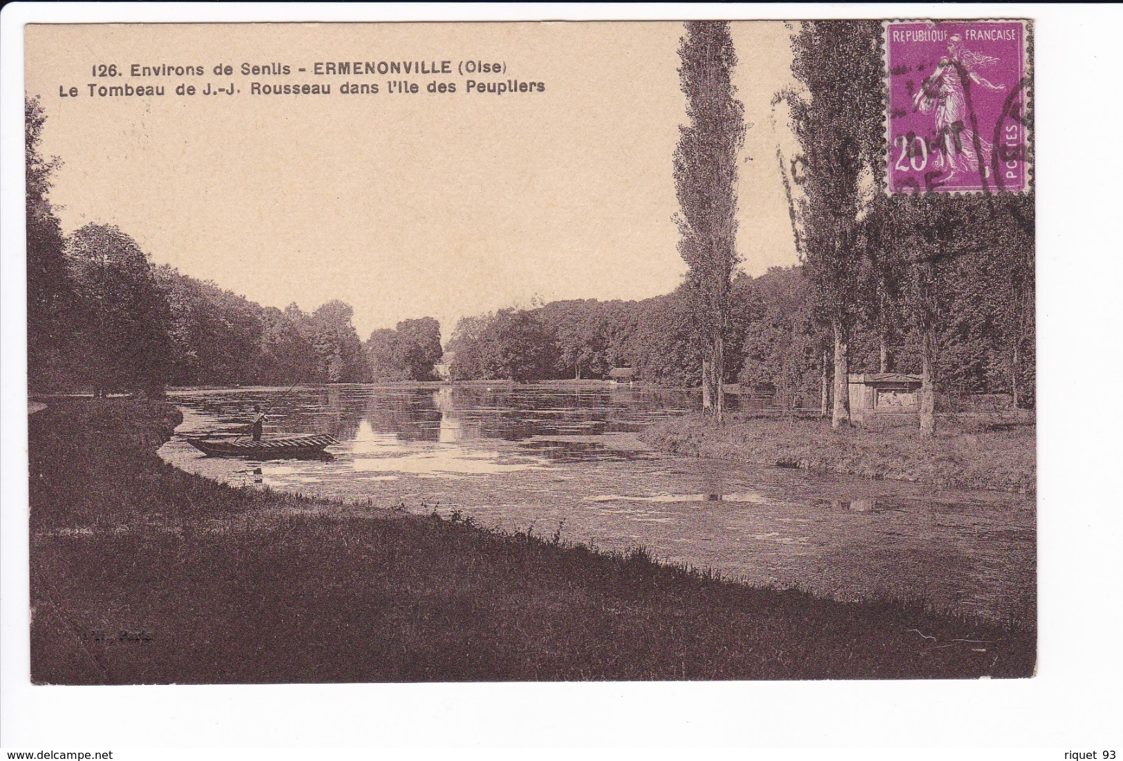 126 - ERMENONVILLE - Le Tombeau De J.J. Rousseau Dans L'Ile Des Peupliers - Ermenonville
