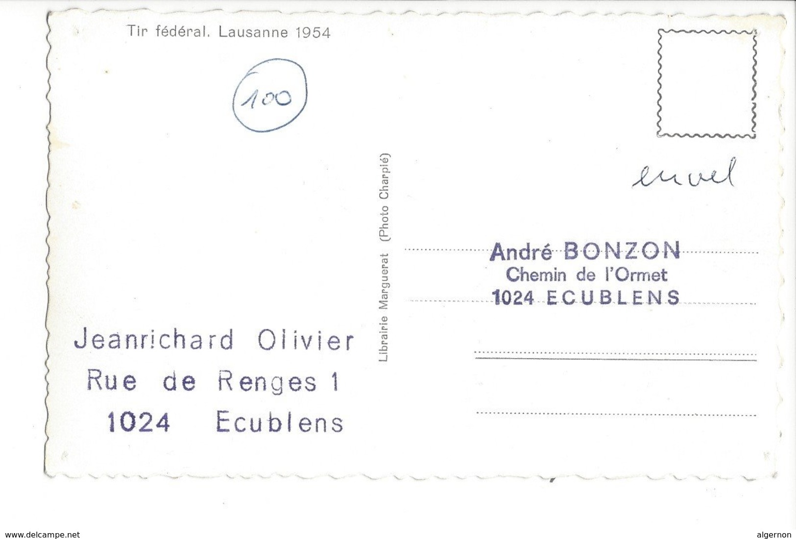 23239 - Ecublens Tir Fédéral 1954 - Écublens