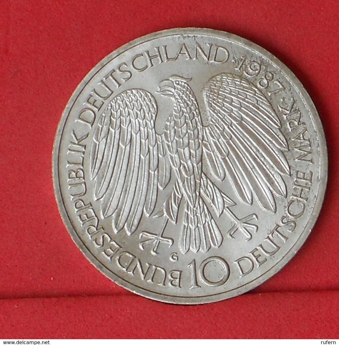 GERMANY FEDERAL REPUBLIC 10 MARK 1987 G - *SILVER*   KM# 167 - (Nº31394) - Other & Unclassified