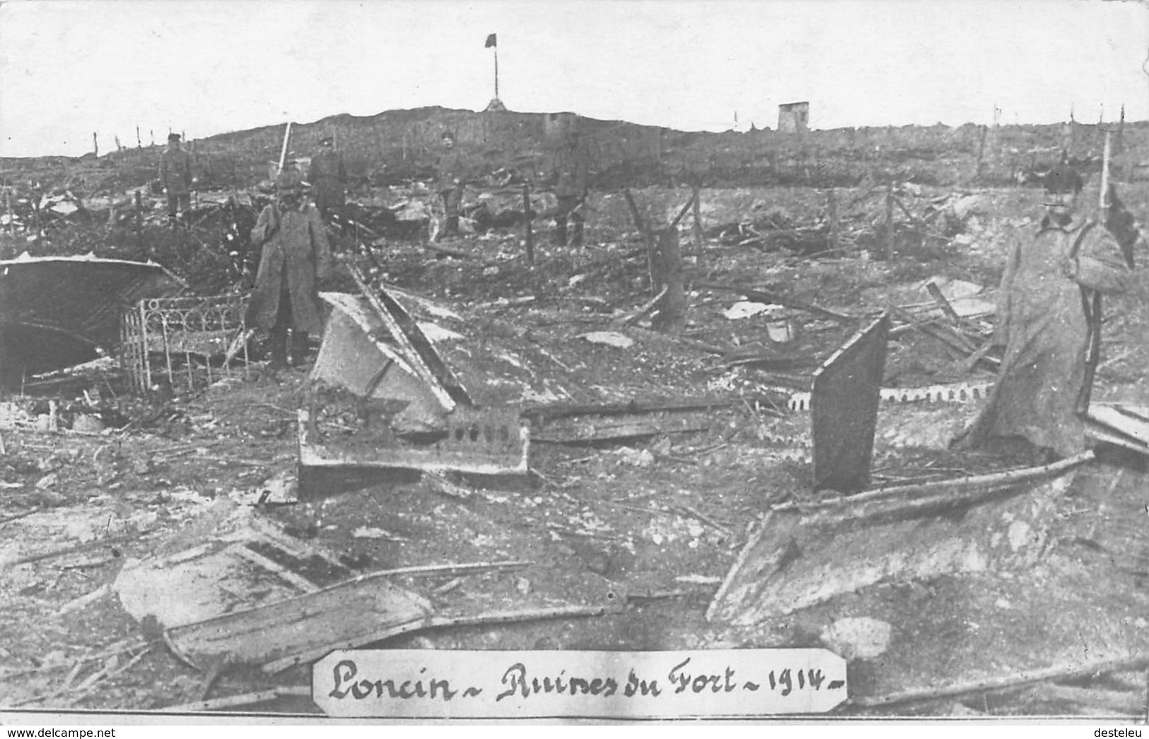 Carte Photo Ruines Du Fort 1914 - Loncin - Ans