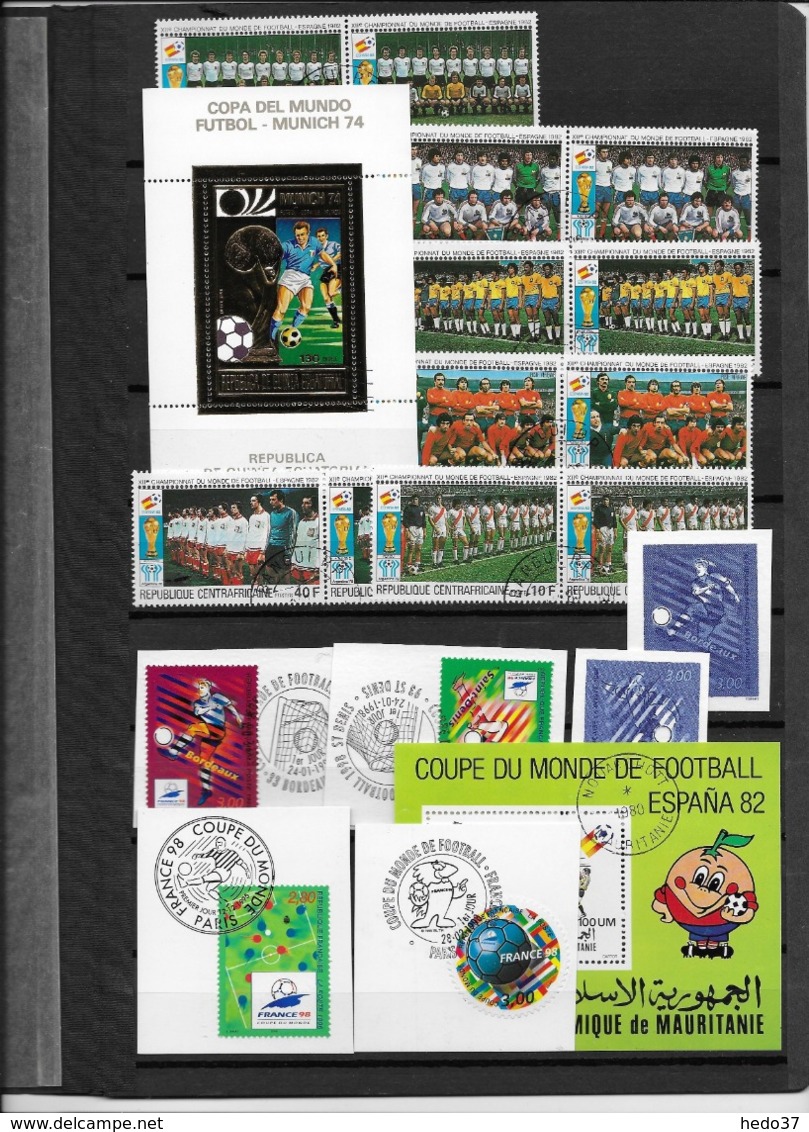 Thème Football - Collection Timbres Oblitérés - 15 Scans - Used Stamps