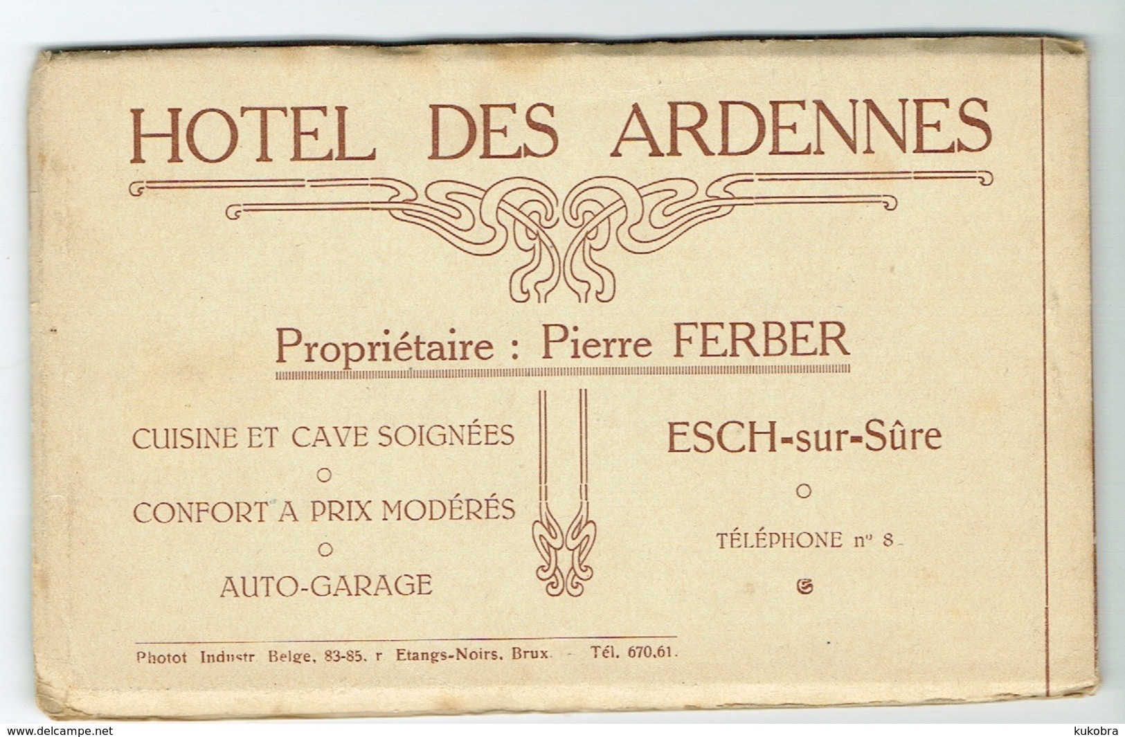 Carnet Souvenir De Esch-sur-Sure Edition Speciale Pour Hoteliers PIB.Complet - Autres & Non Classés