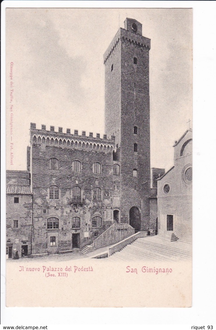 Lot 5 Cartes Postale Anciennes - San Gimignano - Otros & Sin Clasificación