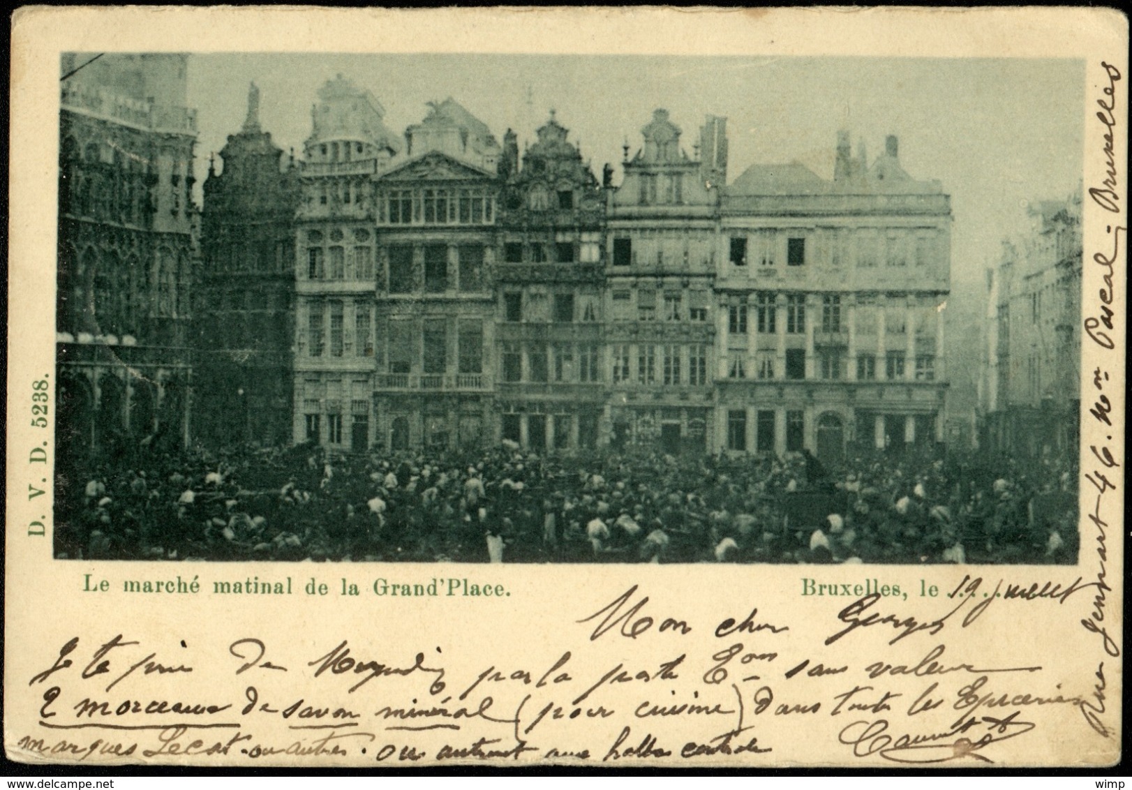 Bruxelles : DVD  Le Marché Matinal De La Grand'Place 1900 - Marchés