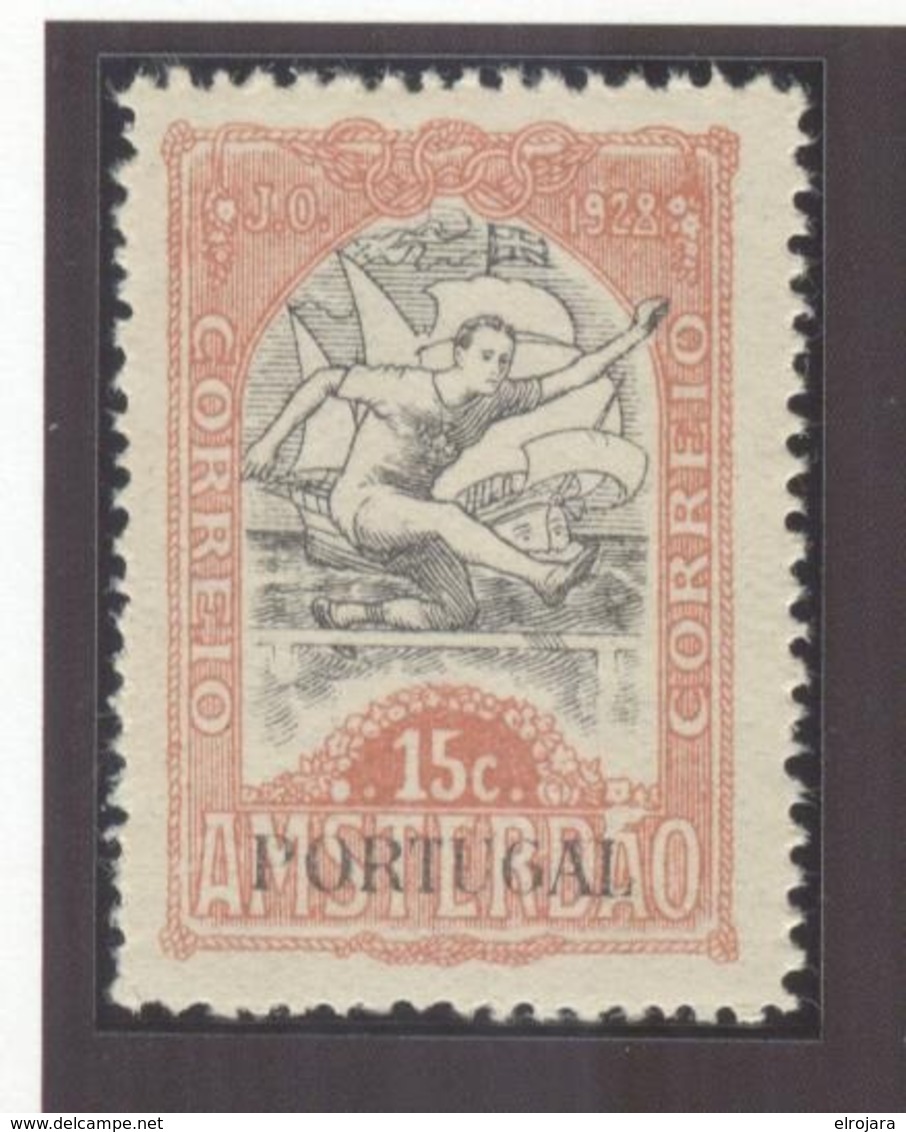 Portugal Olympic Stamp Mint Without Hinge The First Stamp With Olympic Rings Over The Head Of The Runner - Estate 1928: Amsterdam