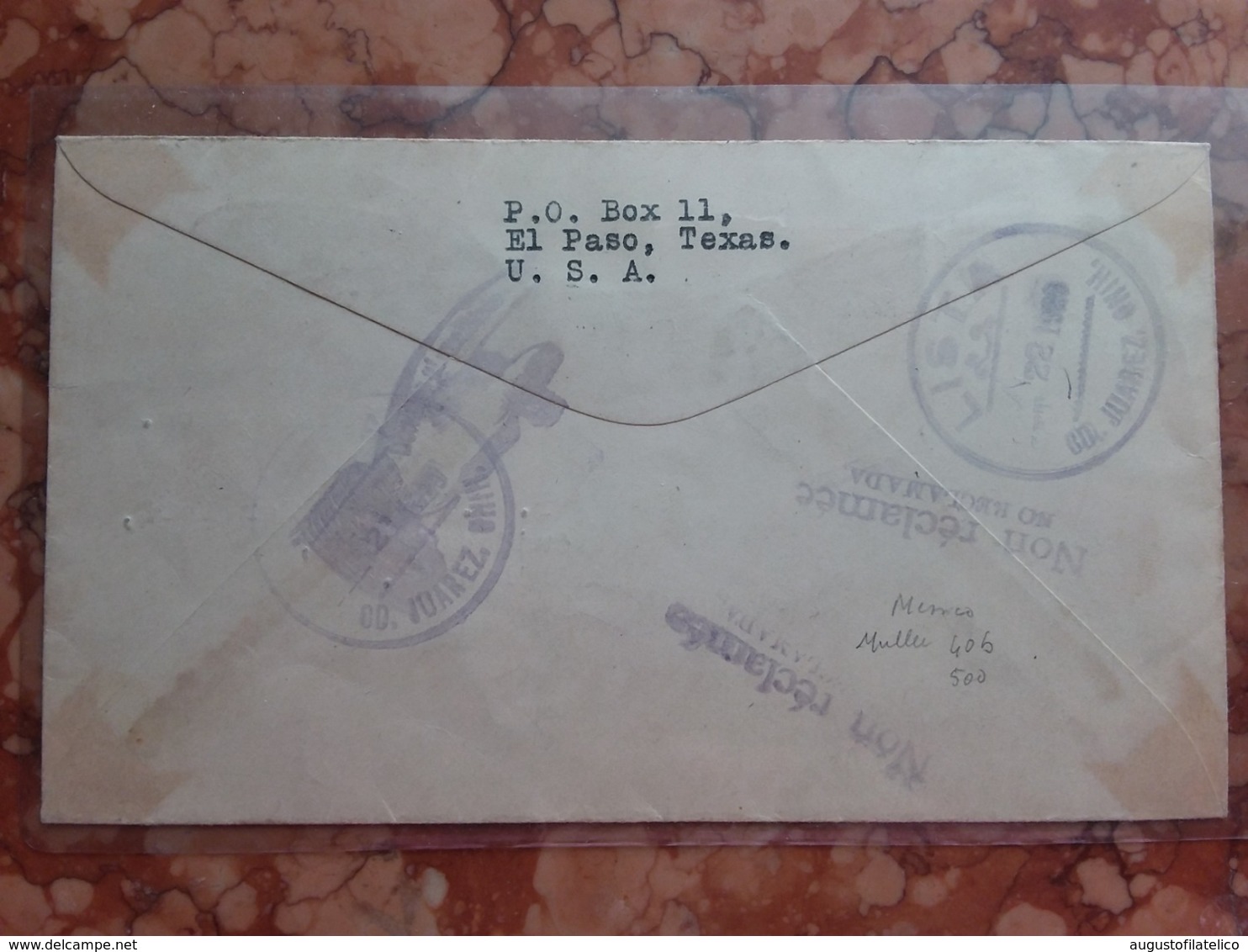 MESSICO 1929 - Busta Volata Il 17/08/1929 Con Annulli Retro + Spese Postali - Messico