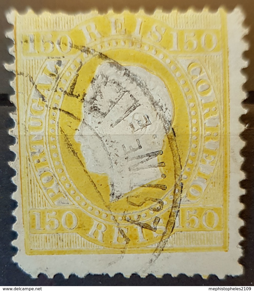 PORTUGAL 1870/84 - Canceled - Sc# 48b - 150r - Gebraucht