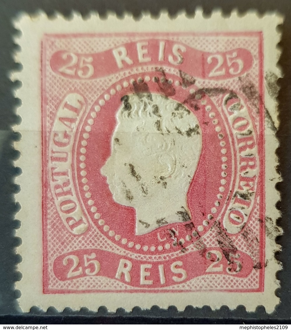PORTUGAL 1870/84 - Canceled - Sc# 41 - 25r - Oblitérés