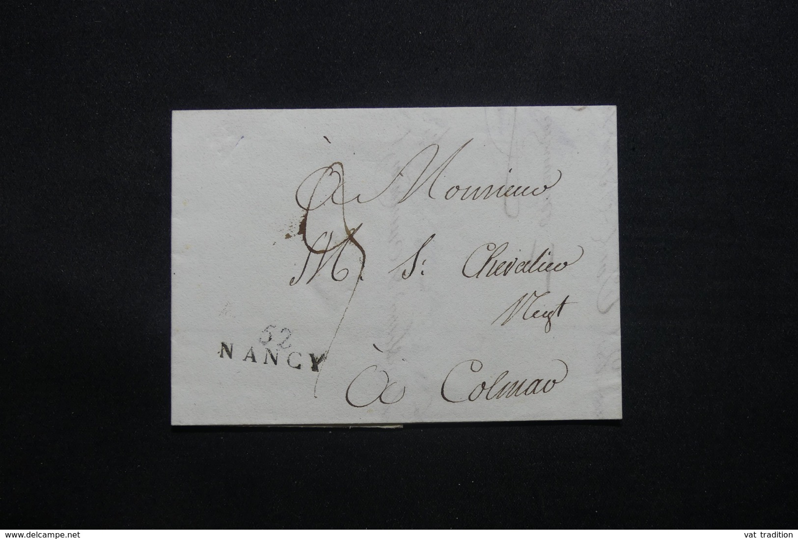 FRANCE - Marque Postale " 52 Nancy " Sur Lettre Pour Colmar - L 42582 - 1801-1848: Precursori XIX