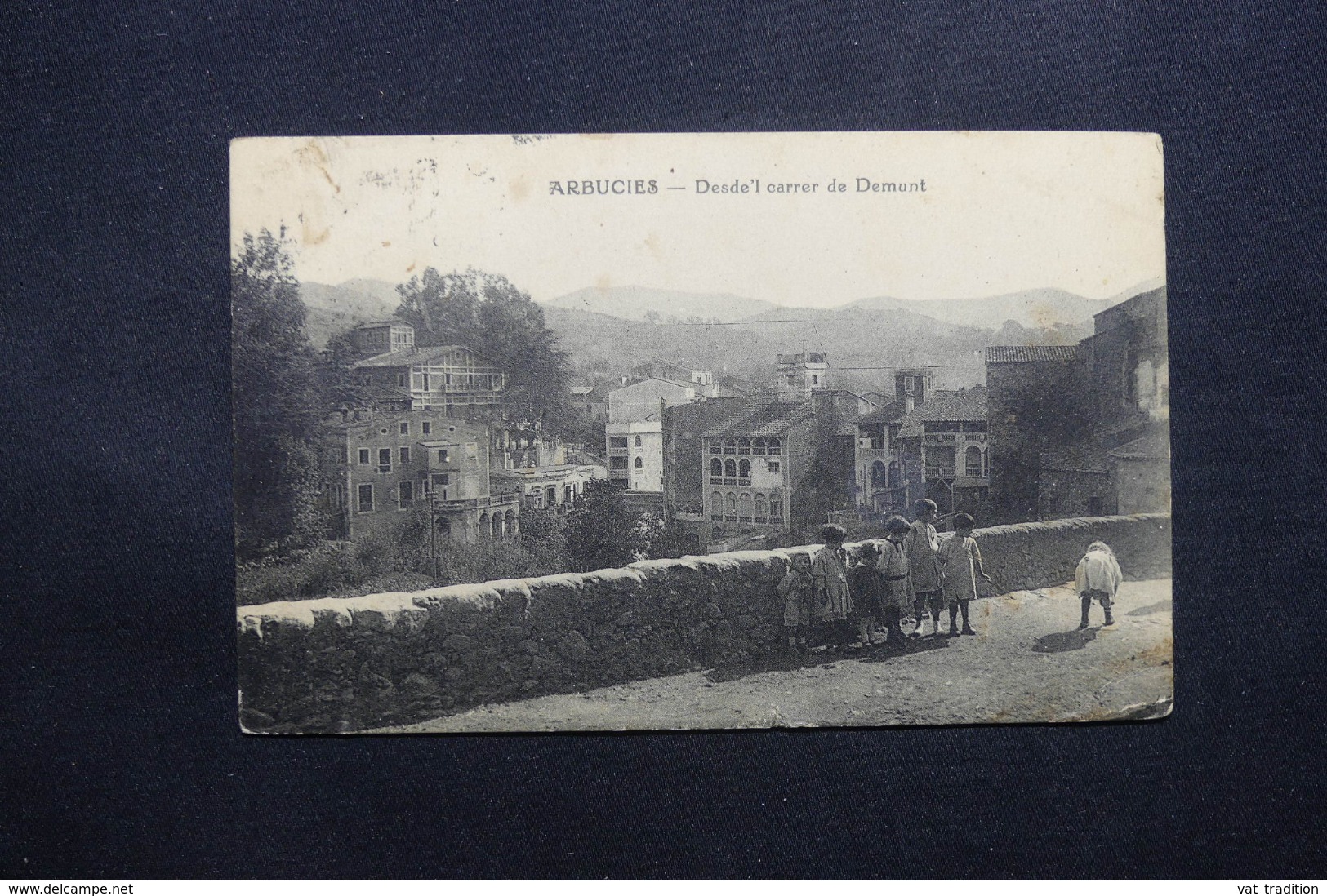 ESPAGNE - Marque De Censure De Gerona Sur Carte Postale De Arbucies Pour Paris En 1939 - L 42583 - Republikanische Zensur