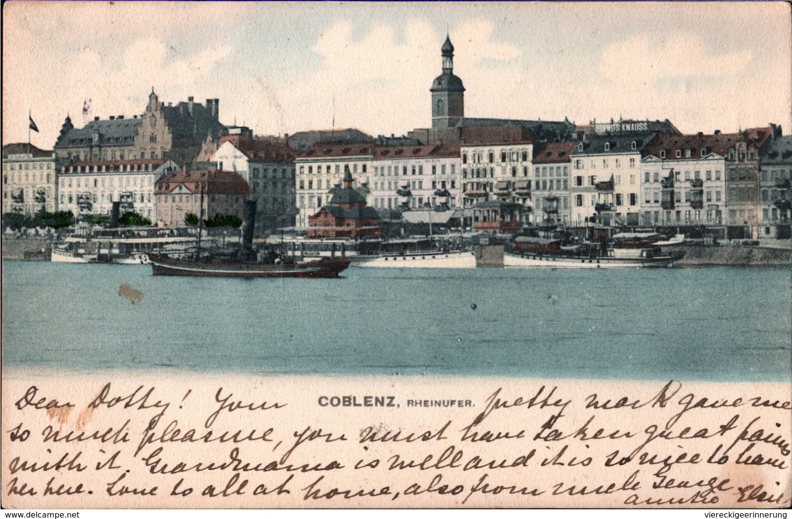 ! Alte Ansichtskarte Koblenz Am Rhein, Schiffe, Ships - Koblenz