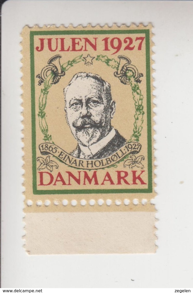 Denemarken Kerstvignet Cat.AFA Julemaerken Norden: Uitgifte Door Danmark Julemaerke Komitéen Jaar 1927 ** - Feuilles Complètes Et Multiples