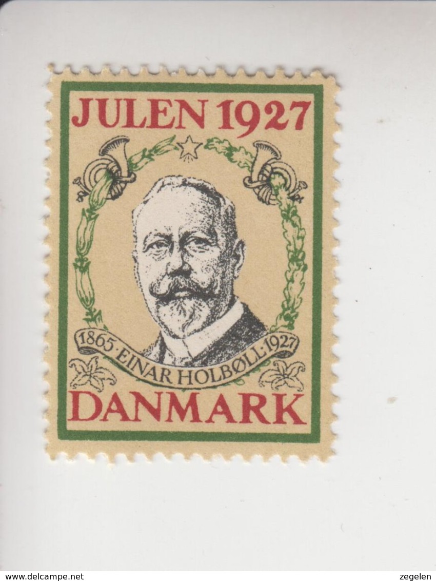 Denemarken Kerstvignet Cat.AFA Julemaerken Norden: Uitgifte Door Danmark Julemaerke Komitéen Jaar 1927 * - Feuilles Complètes Et Multiples