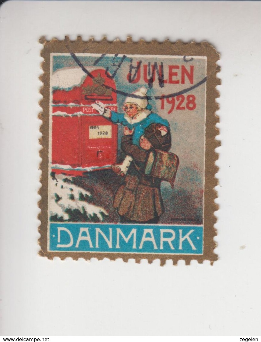 Denemarken Kerstvignet Cat.AFA Julemaerken Norden: Uitgifte Door Danmark Julemaerke Komitéen Jaar 1928 - Fogli Completi