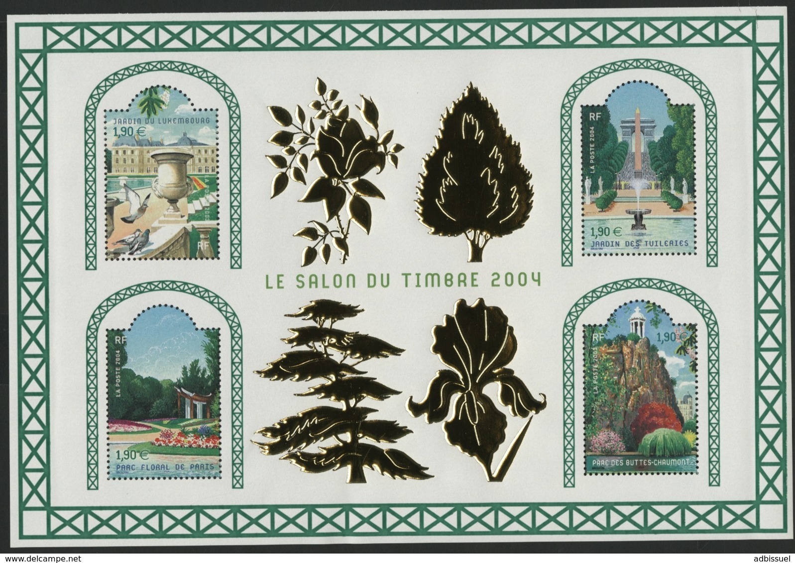 BF 71 "LE SALON DU TIMBRE 2004 / JARDINS DE FRANCE". Neuf Sans Charnière **. TB - Mint/Hinged