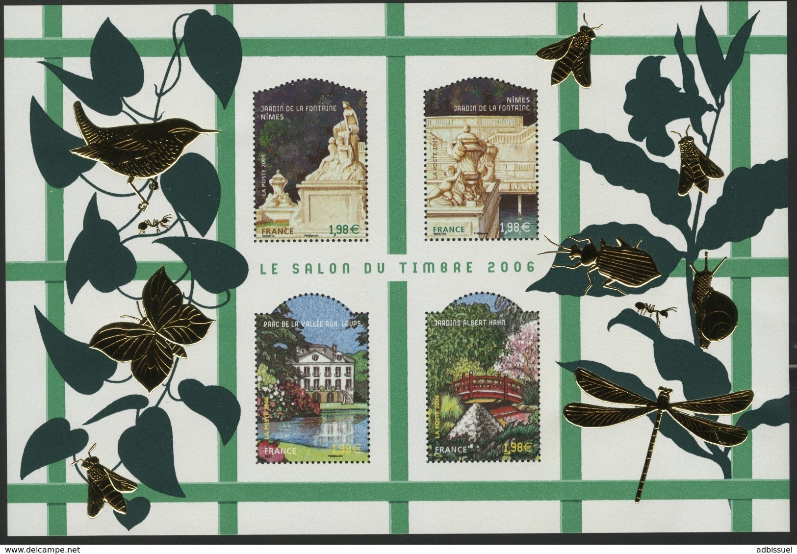 BF 99 "LE SALON DU TIMBRE 2006 / JARDINS DE FRANCE". Neuf Sans Charnière ** Cote 50 €. TB - Mint/Hinged