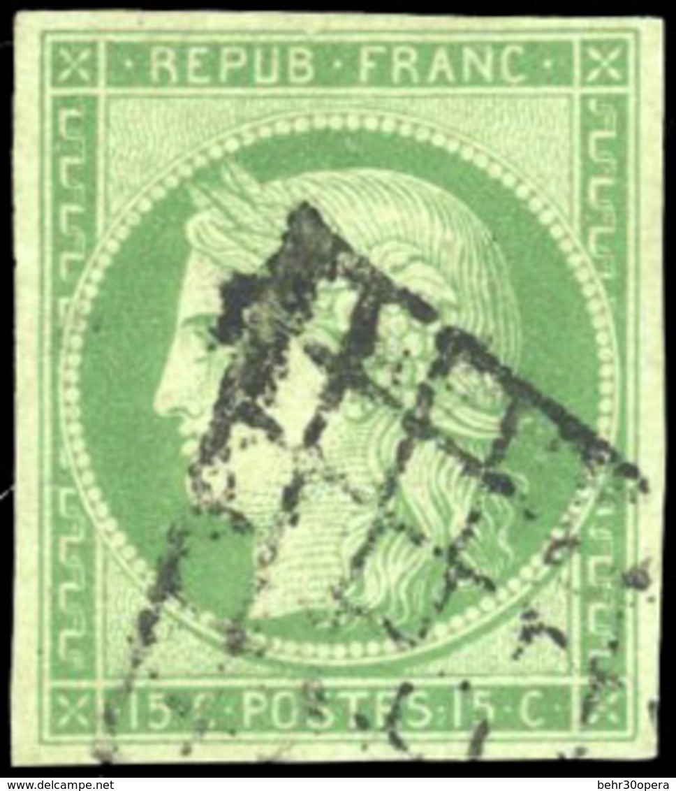 O N°2, 15c. Vert. B. - 1849-1850 Ceres