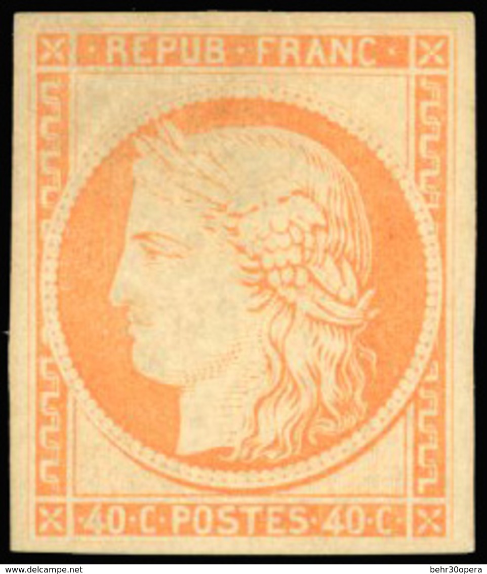 * N°5g, 40c. Orange. Réimpression. TB. - 1849-1850 Ceres