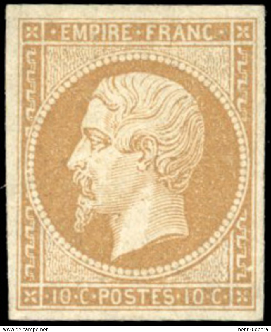 ** N°13B, 10c. Bistre. SUP. - 1853-1860 Napoléon III