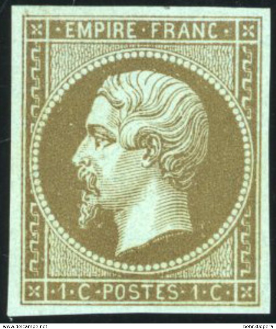 ** N°19b, 1c. Mordoré. ND. Grandes Marges. TB. - 1862 Napoléon III