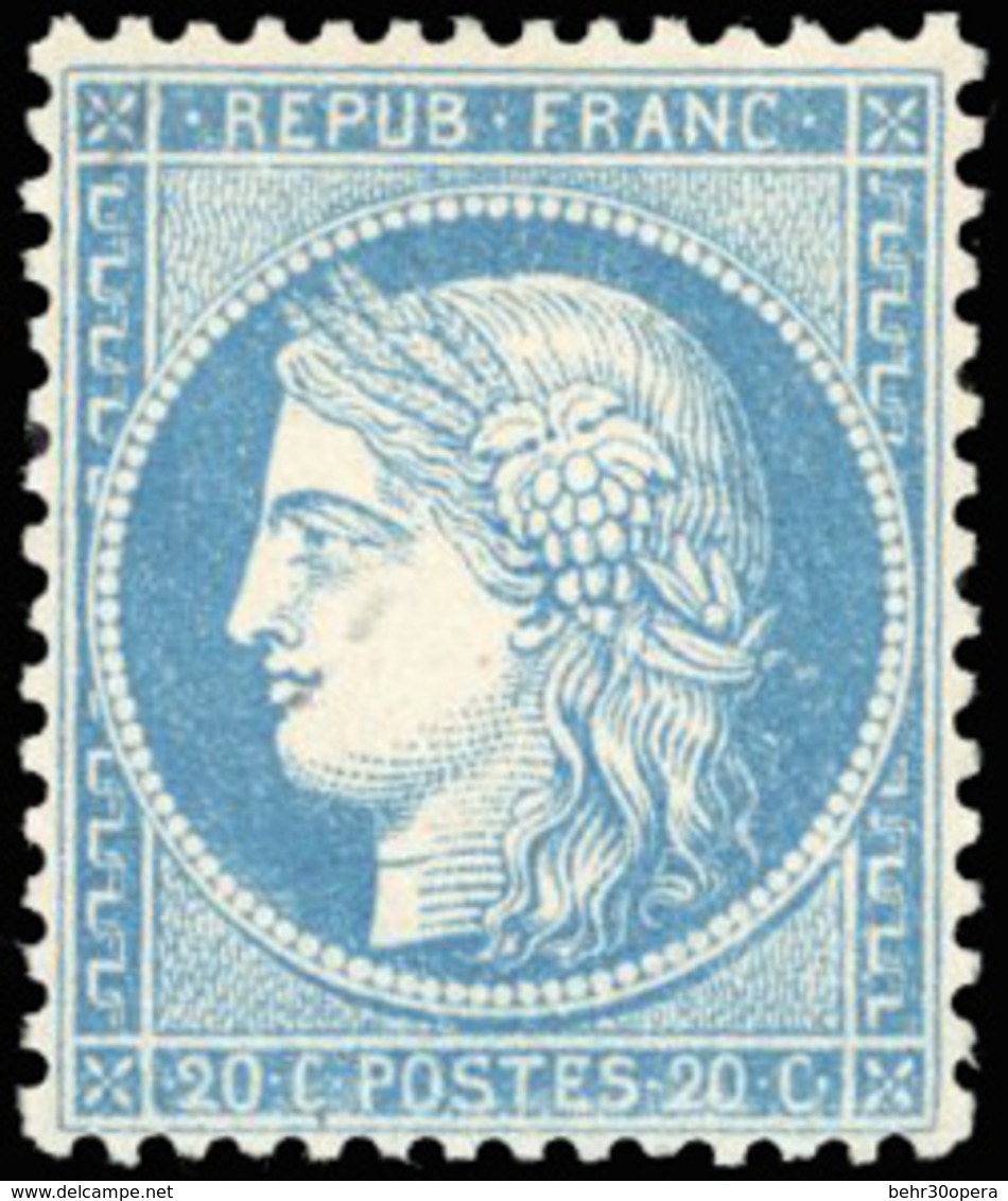 * N°37, 20c. Bleu. SUP. - 1870 Siège De Paris